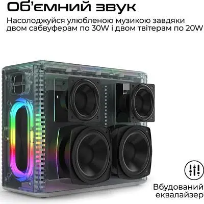 Акустична система HiFuture MusicBox 100W Silver - фото 2