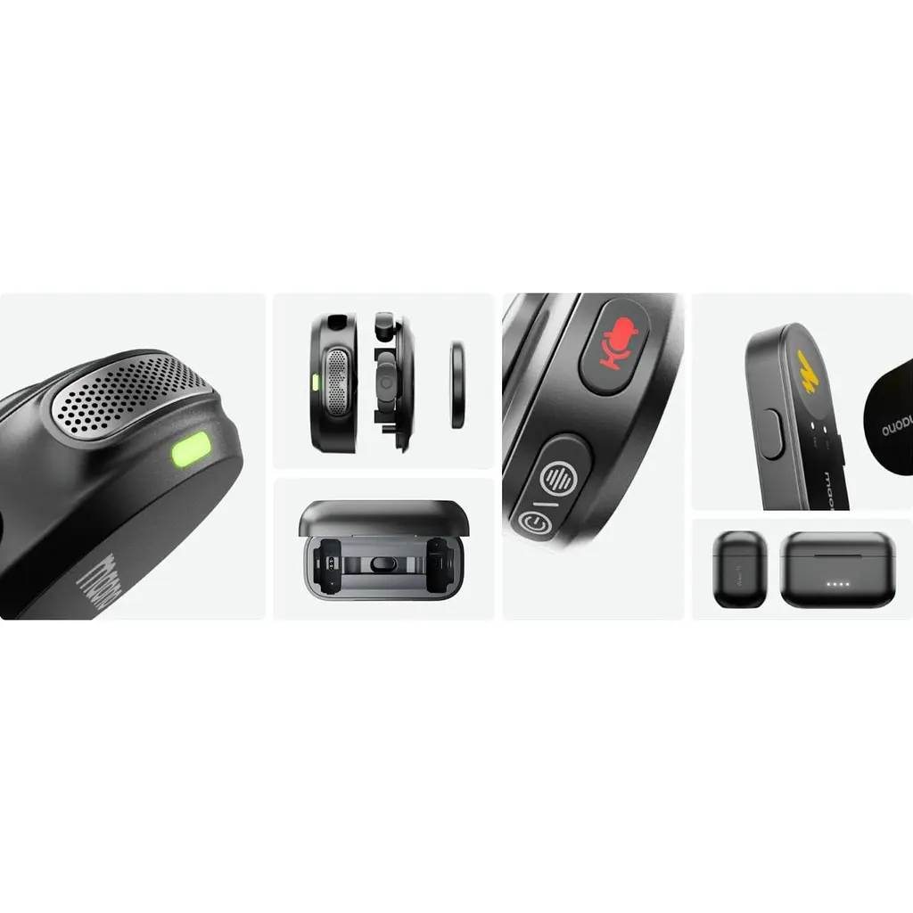 Мікрофонна радіосистема Maono Wave T5 Combo 2TX + RX + RX/Lightning + RX/USB-C Black (WM650A) [170468] - фото 7