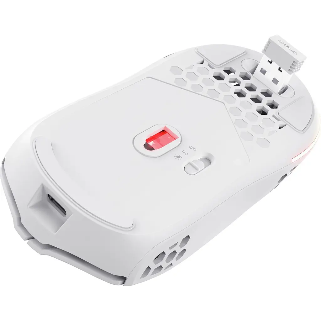 Миша Trust GXT 929 Helox Wireless/USB White (25390) [143050] - фото 5