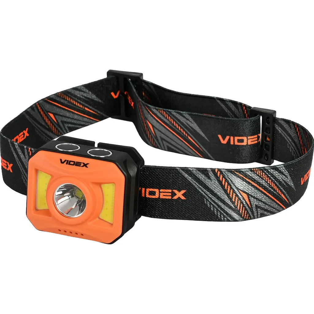 Налобний світлодіодний ліхтарик Videx VLF-H085-OR, 400Lm 5000K (27529-000)