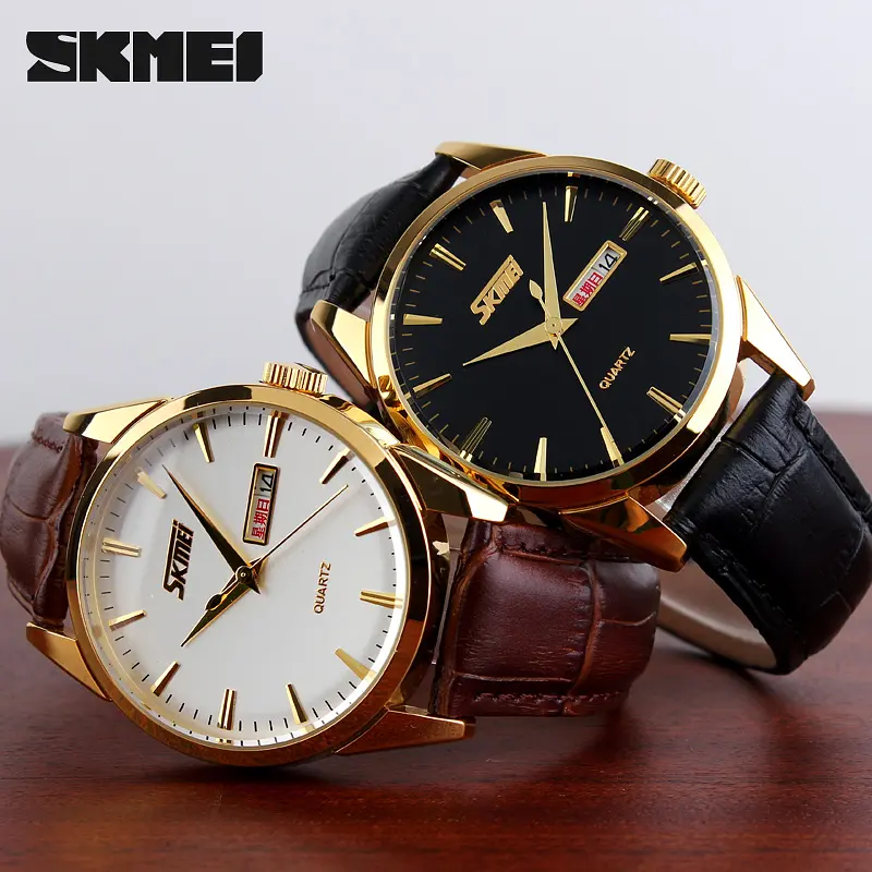 Чоловічий наручний годинник 9073GDBK-B Gold-Black men Skmei acs0029907 - фото 4