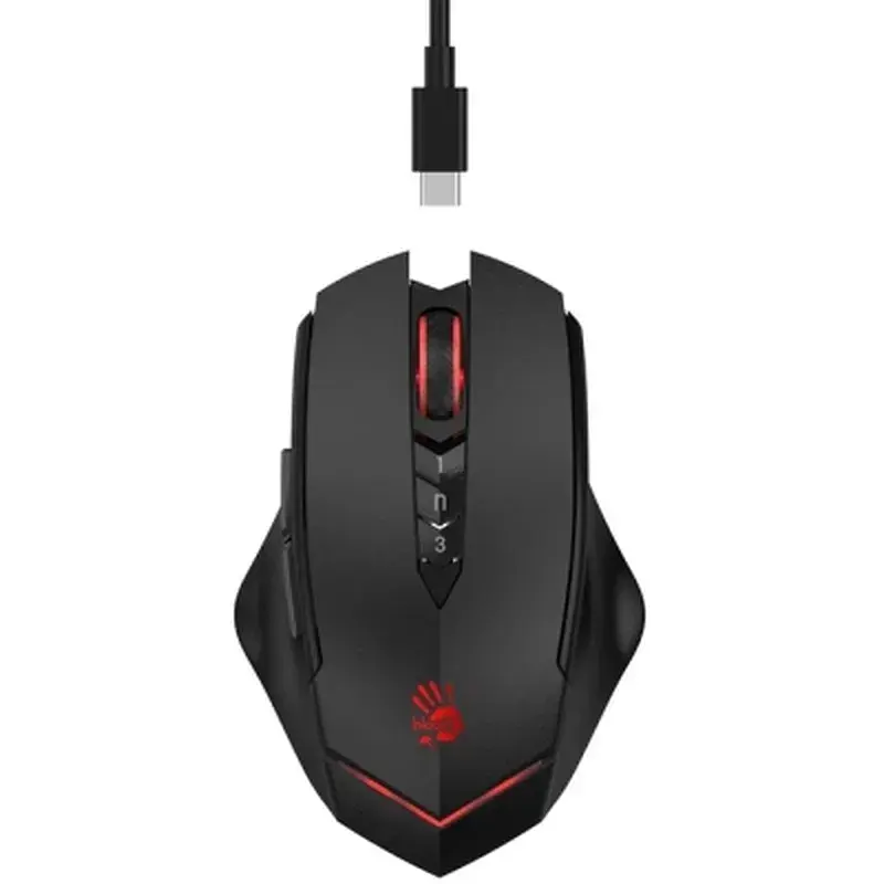 Мишка A4Tech Bloody R80 Plus Wireless/USB Black Skull (4711421003018) - фото 2