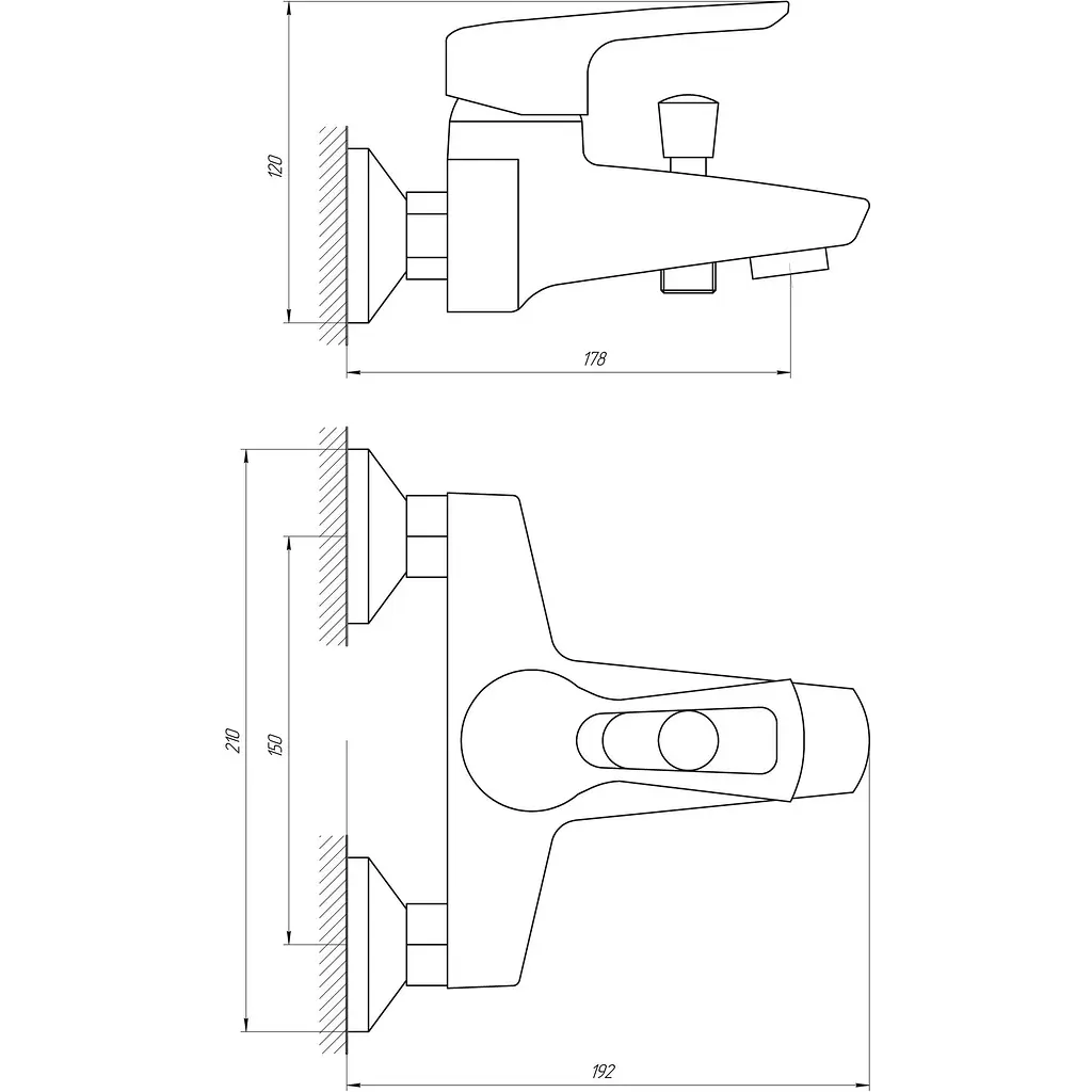 Змішувач для ванни Globus Lux SEVA GLSV-0102 - фото 4