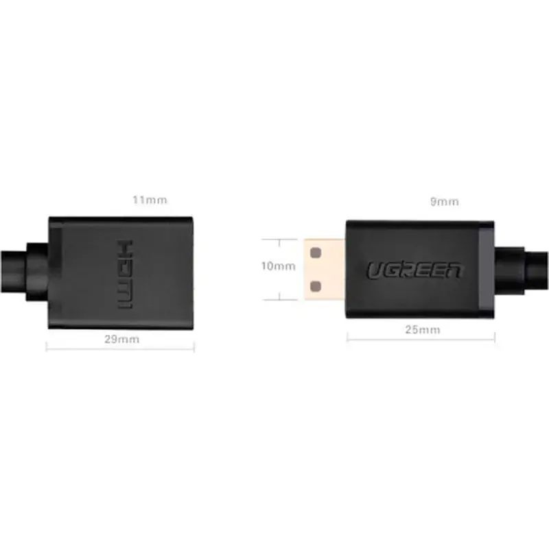 Перехідник Ugreen Mini HDMI M to HDMI F 0.22 m black (20137) - фото 7
