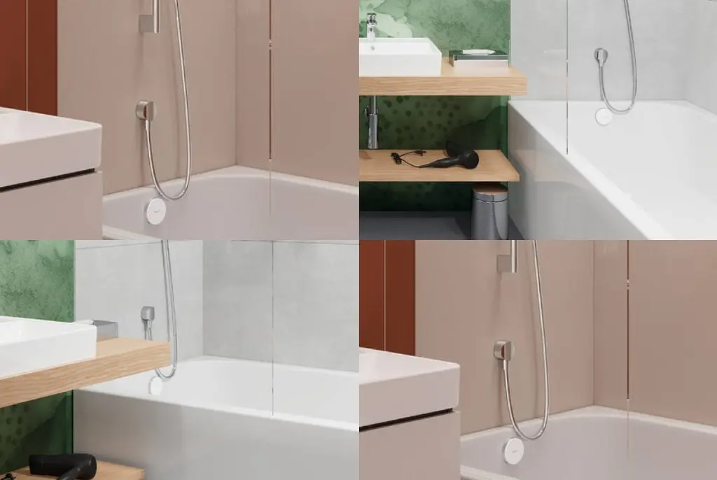 Злив-перелив Hansgrohe Exafill II, зовнішня частина до сифона для ванни з наповненням chrome/white gloss 58119000 - фото 2