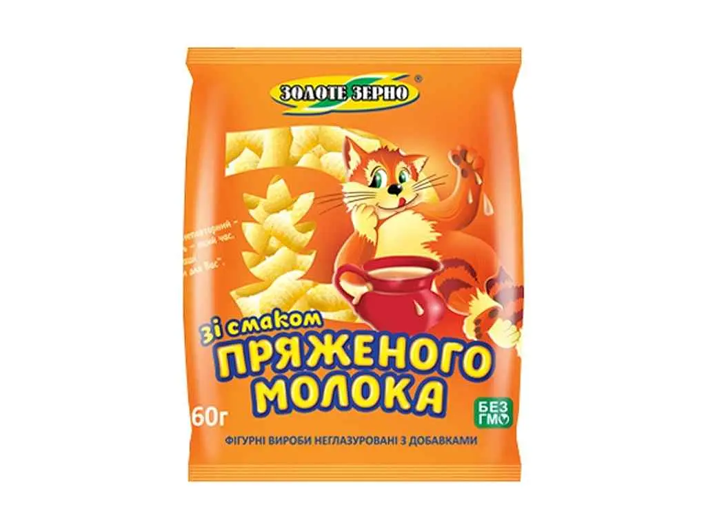 Фігурні вироби Золоте Зерно 60г З пряженим молоком