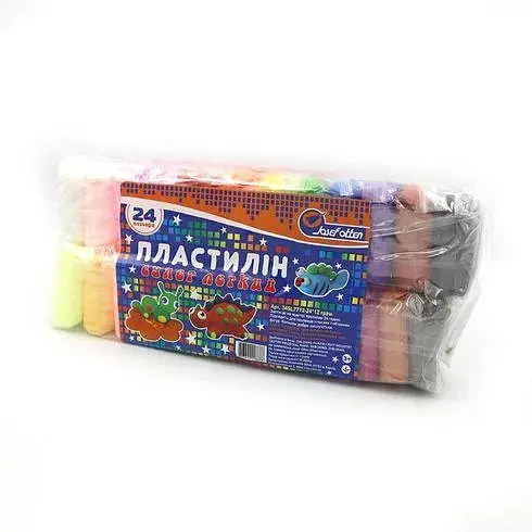 Пластилін супер легкий, 24 кольори по 12 г 34SL7712-24 756932 Josef Otten