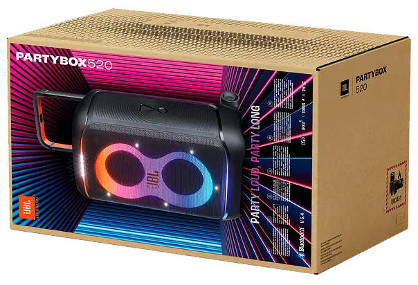 Портативна акустика JBL PartyBox 520 Чорний (JBLPARTYBOX520EU) (7136034) - фото 8