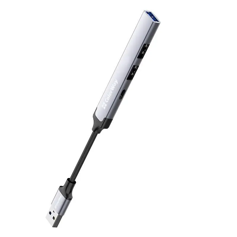 USB-хаб СolorWay USB-A 4-в-1 USB2.0х3/USB3.0 (CW-HUB05) - фото 8