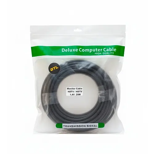 Кабель GTL HDMI (M) - HDMI (M), 20 м, Black, V1.4 (GTLHMHM20V14BK) - фото 2