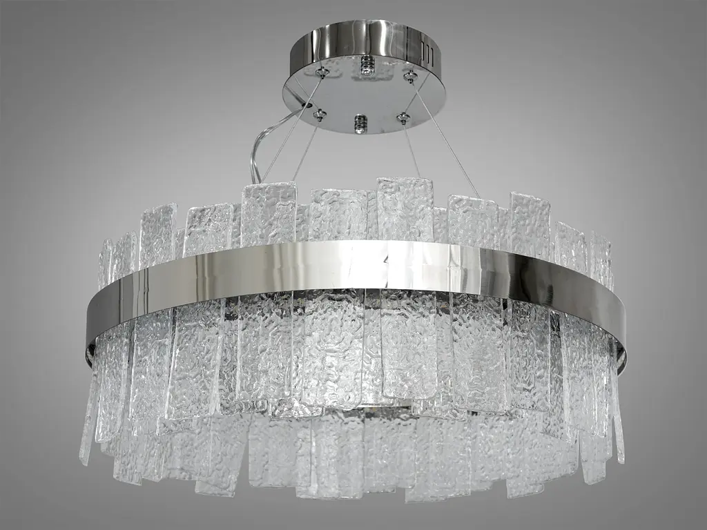 Представительская новинка, хрустальная лед люстра на тросах, 110 Вт, хром - фото 4