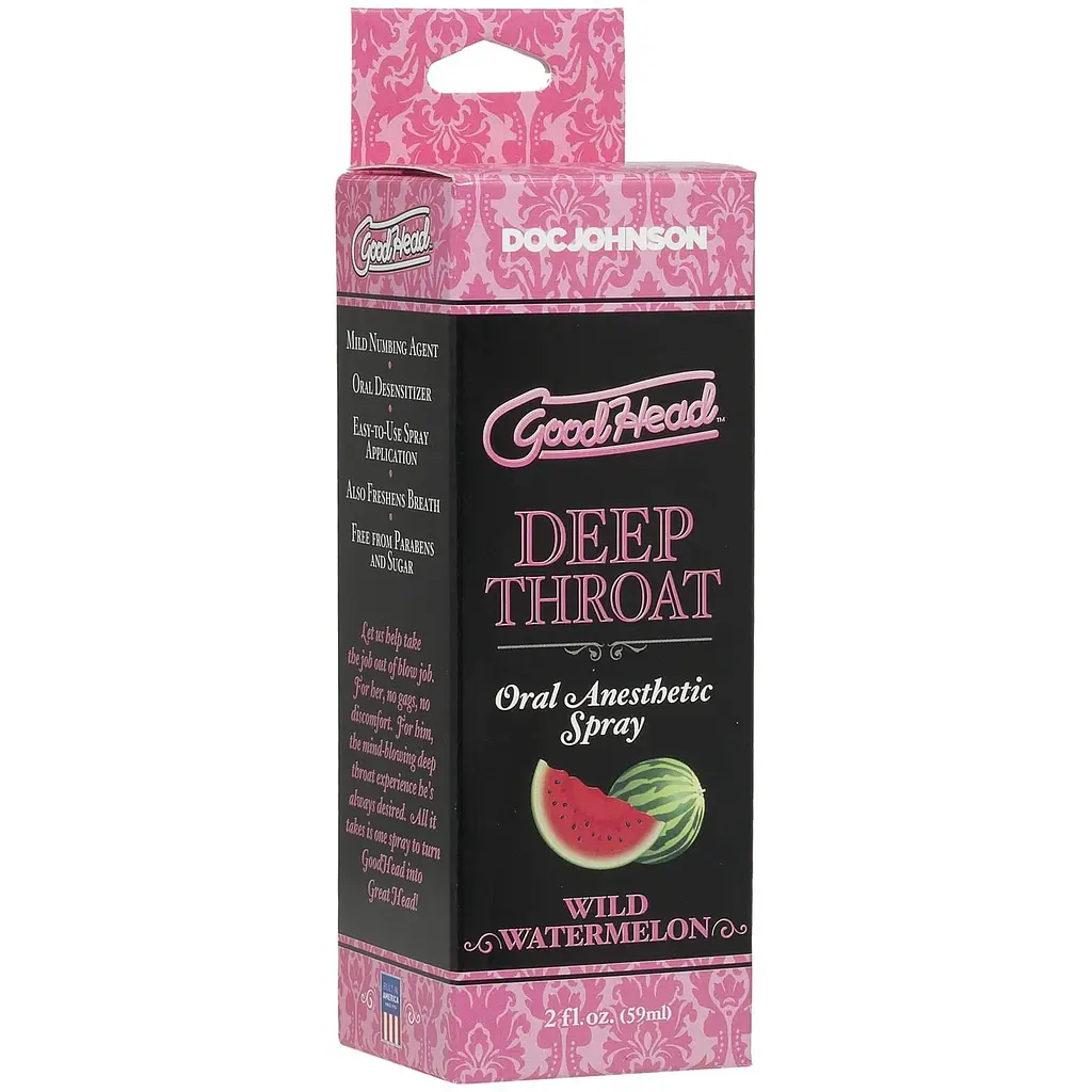 Спрей для минета Doc Johnson GoodHead DeepThroat Spray – Watermelon 59 мл Doc Johnson SO3491 90867 - фото 2