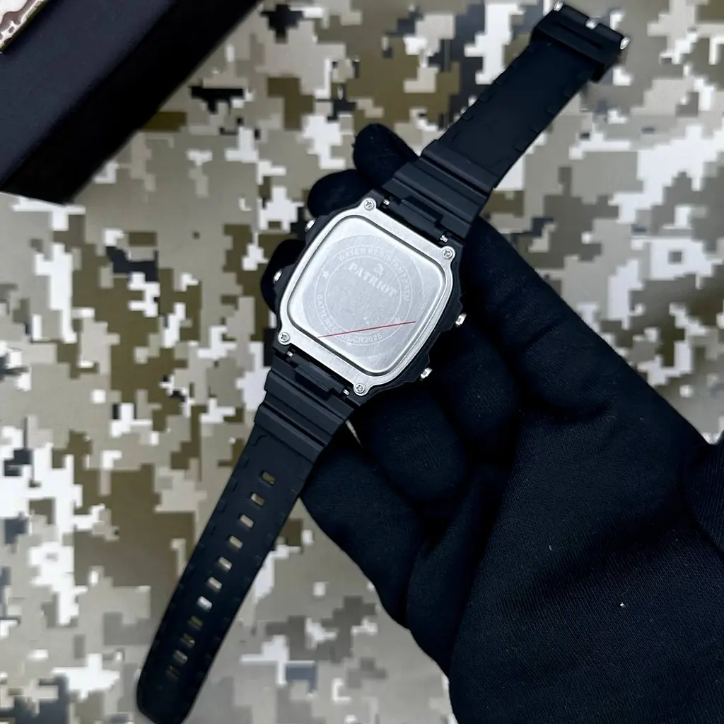 Чоловічий наручний годинник 010BKUAGD Тризуб золото Чорні + Коробка. Patriot acs0031024 - фото 5
