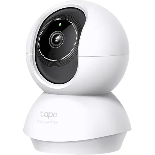 IP камера TP-Link Tapo C230, White/Black, 5 Мп (2880x1620/30 fps), 1/3" CMOS, H.264, f/2.0, f=3.17 мм, WiFi (2.4 GHz), ІЧ-підсвічування 850 нм до 12 м, двосторонній аудіозв'язок, microSD - фото 2