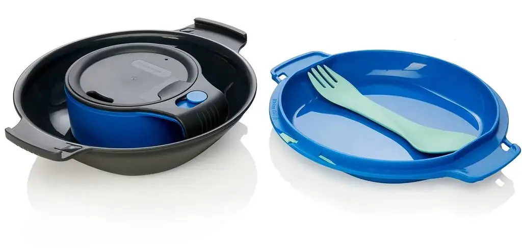 Набір посуду Humangear GoKit Deluxe 7-tool Mess Kit Charcoal/Blue (1054-022.0125) - фото 2