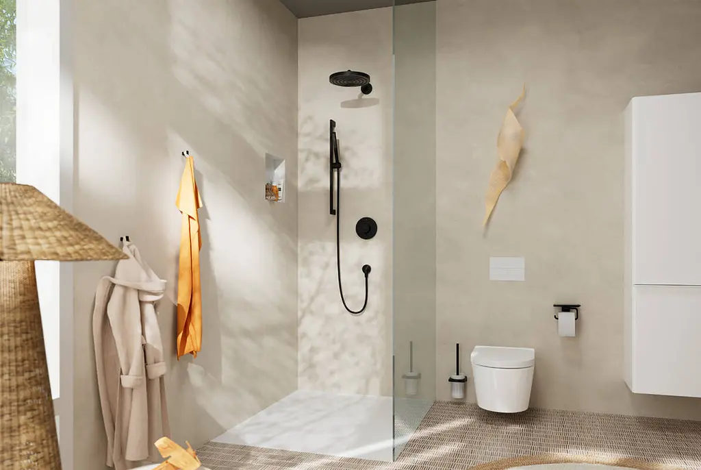 Душова штанга Hansgrohe Unica S Puro 90 см зі шлангом matt black 24405670 - фото 3