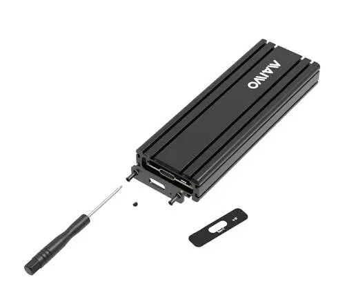 Кишеня зовнішня Maiwo, Black, M.2, Type-C 3.1 Gen2, 1xM.2 NVMe, формат 2230/2242/2260/2280, алюмінієвий корпус (K1686P) - фото 6