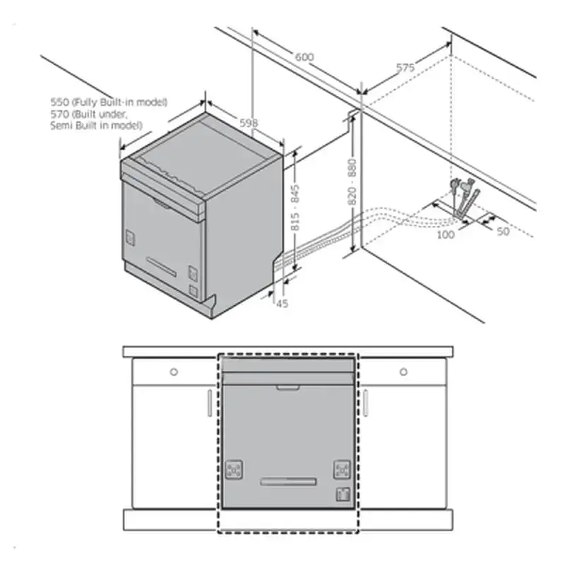 Посудомийна машина Samsung DW60M6070IB/UA - фото 12