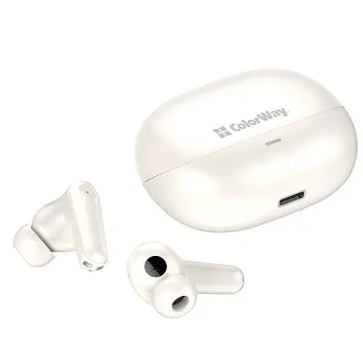 Навушники ColorWay Slim TWS-1 Earbuds Long Life Beige (CW-TWS1BE) - фото 10