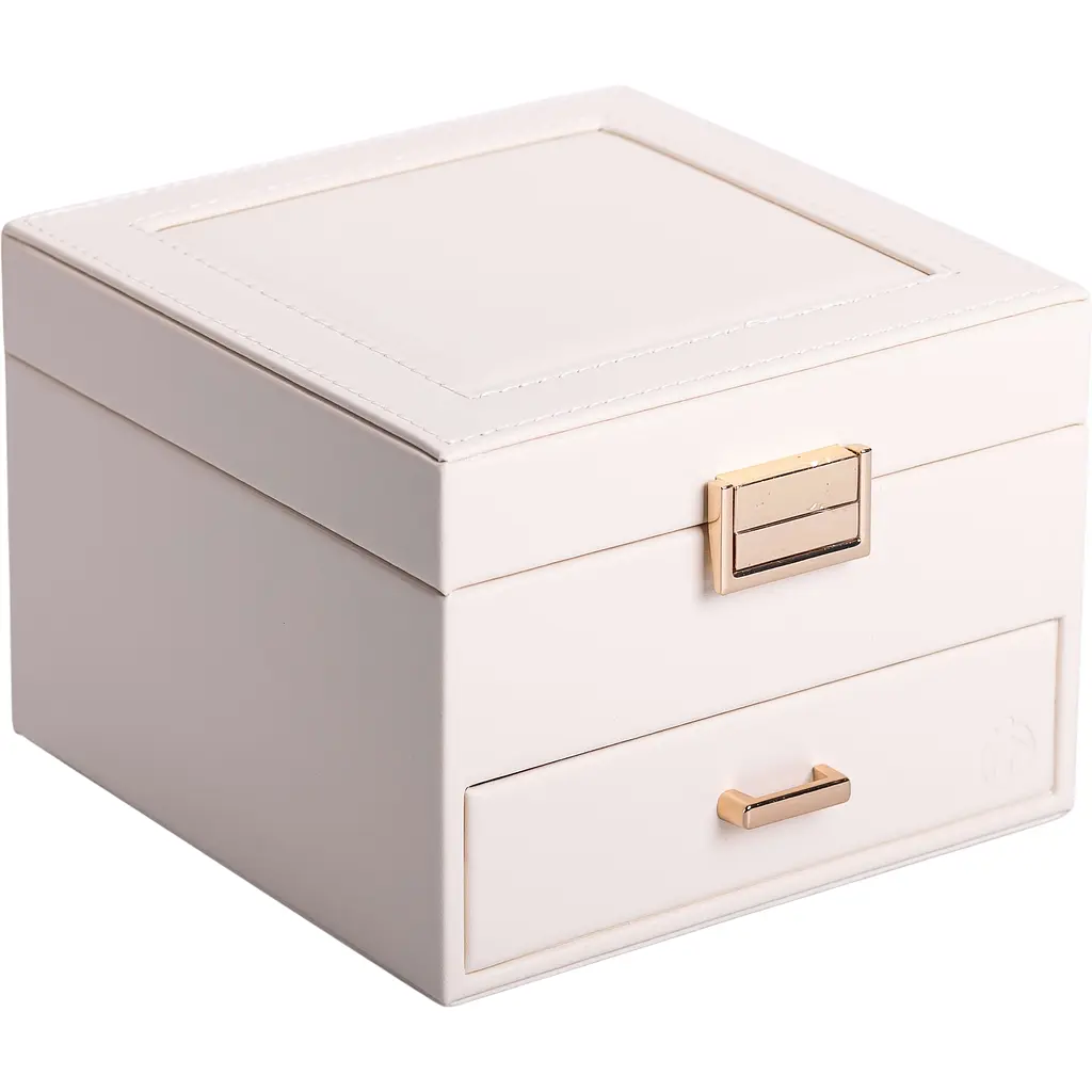 Органайзер для прикрас Yiwu з накидним замком 16x16x12 см білий HP-5-2W - фото 8