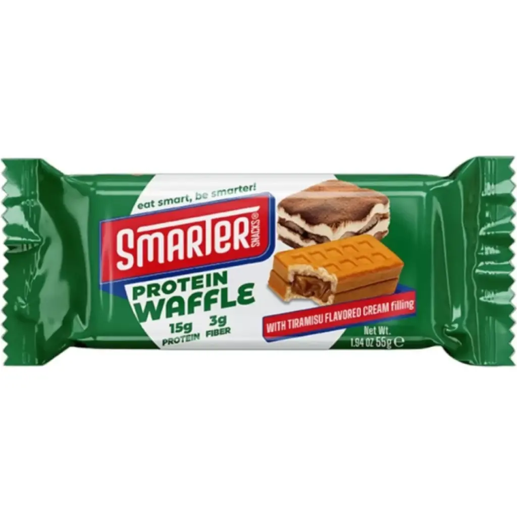 Білкові вафлі з кремовою начинкою Smarter Snacks Protein Waffle зі смаком тірамісу 55 г