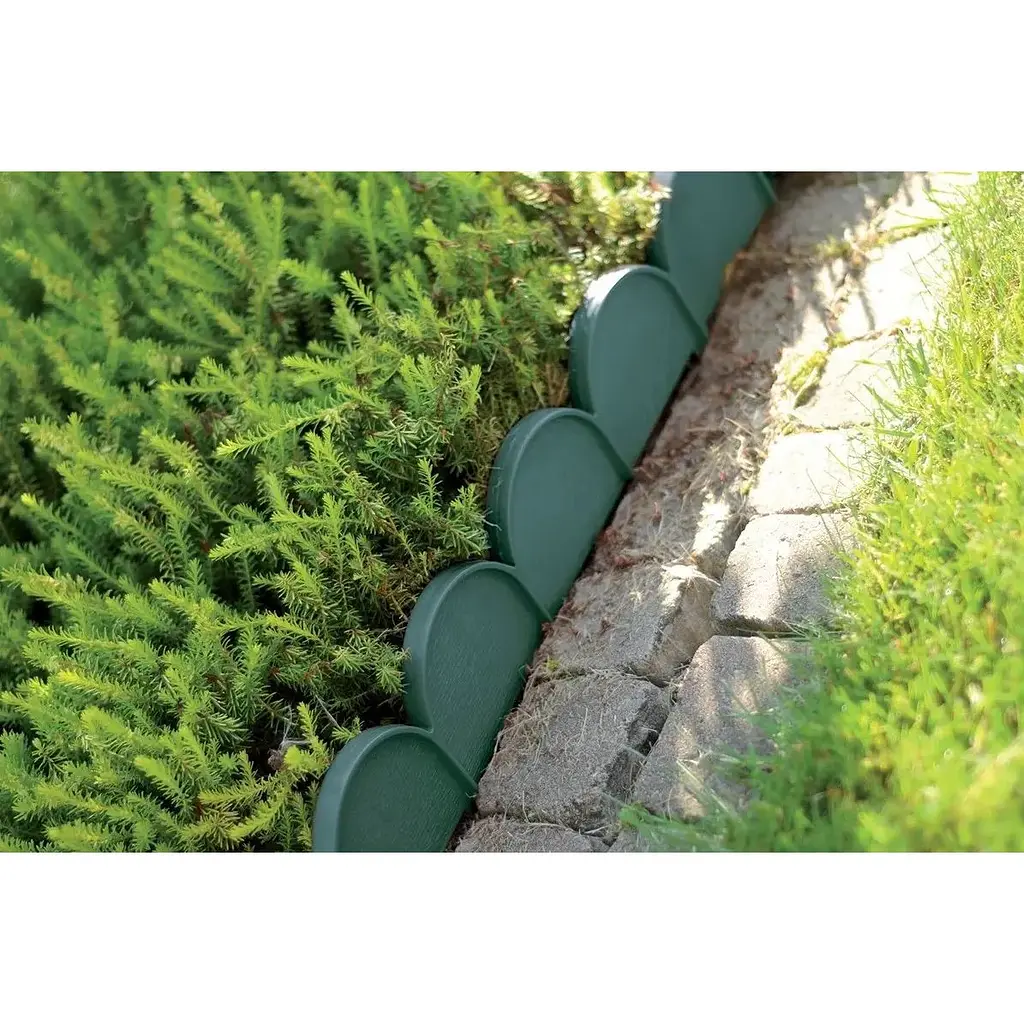 Бордюр садовый Prosperplast Garden line 10 м темно-зеленый - фото 6