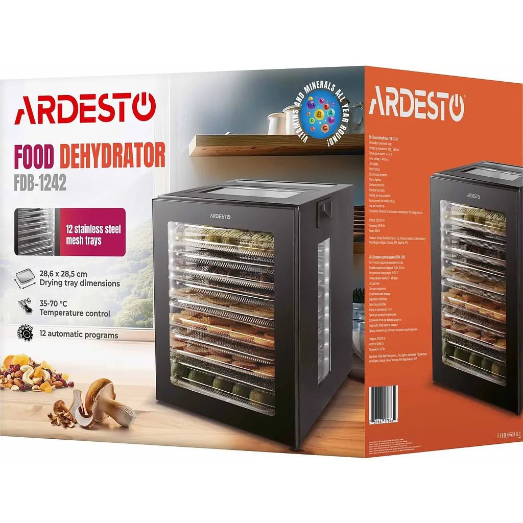 Сушилка для овощей и фруктов Ardesto FDB-1242 [138169] - фото 10