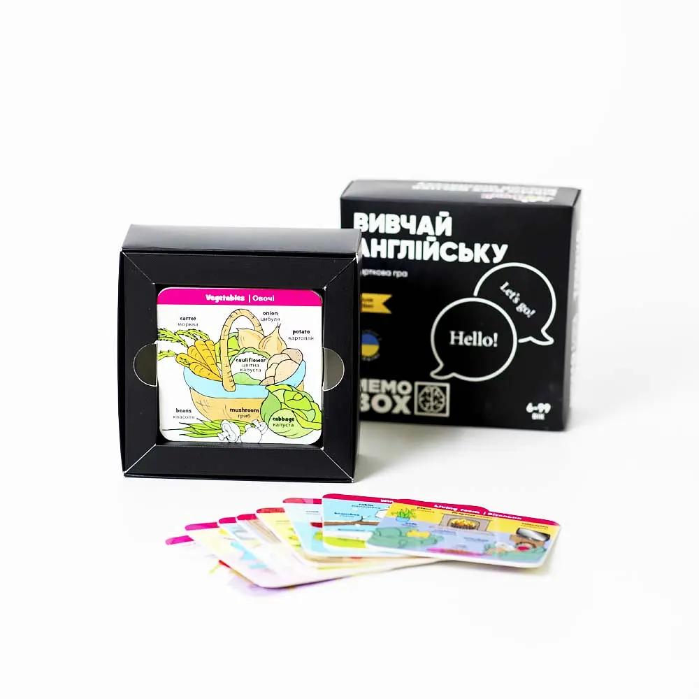 Настільна гра JoyBand MemoBox Delux Вивчай англійську (MBD104) - фото 2
