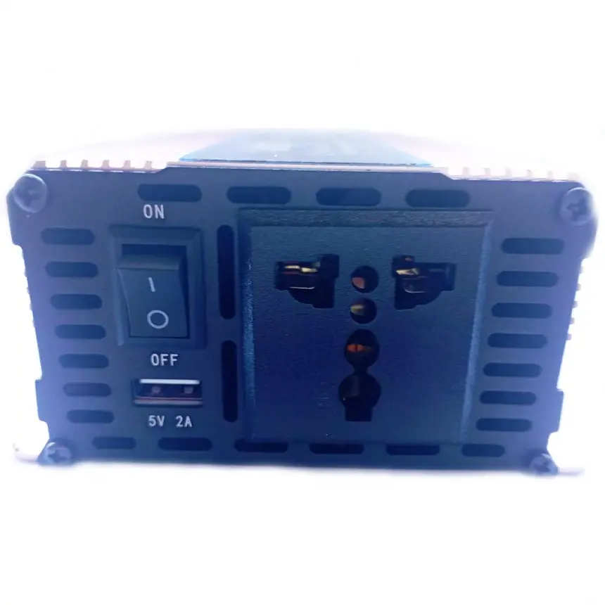 Инвертор напряжения Carmaer Power Inverter 026 модифицированная синусоида Gold 1 розетка 1 USB экран с 12V на 220V 1600W (11068) - фото 3