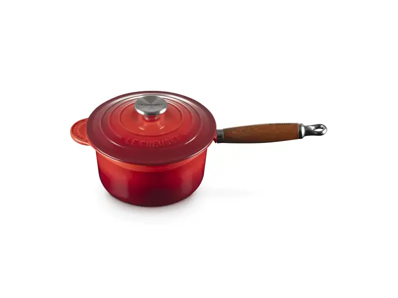 Ківш Le Creuset Wooden Handle Saucepan 18 см Cerise (21139180602460)