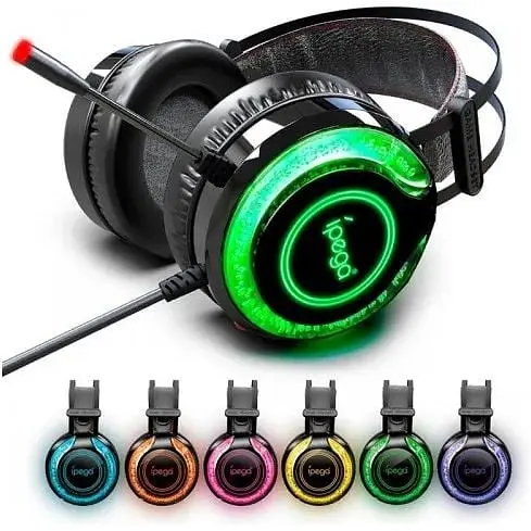 Наушники игровые iPega PG-R015 Gaming Headset with RGB 3.5 mm с шумоподавлением - фото 5