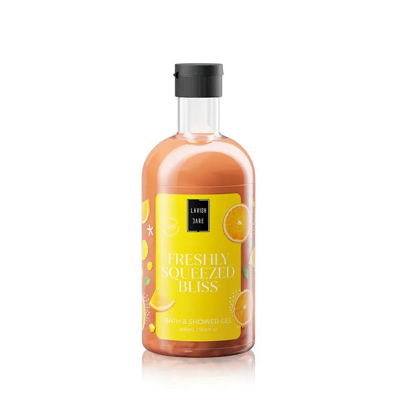 Гель для душу LAVISH CARE BATH AND SHOWER GEL - FRESHLY SGUEEZED BLISS з ароматом свіжої цитрусової насолоди, 500 мл