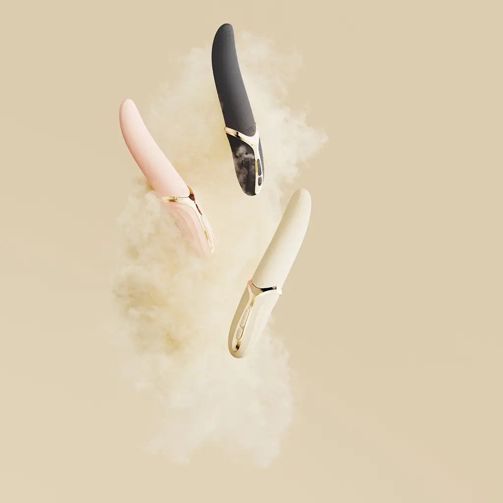 Вібратор Zalo Eve Ivory 22 см чорний - фото 11