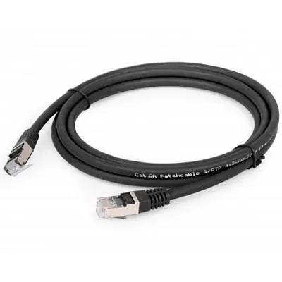 Патч-корд Cablexpert S/FTP Cat 6A CU LSZH 0.25м black (PP6A-LSZHCU-BK-0.25M) - фото 2