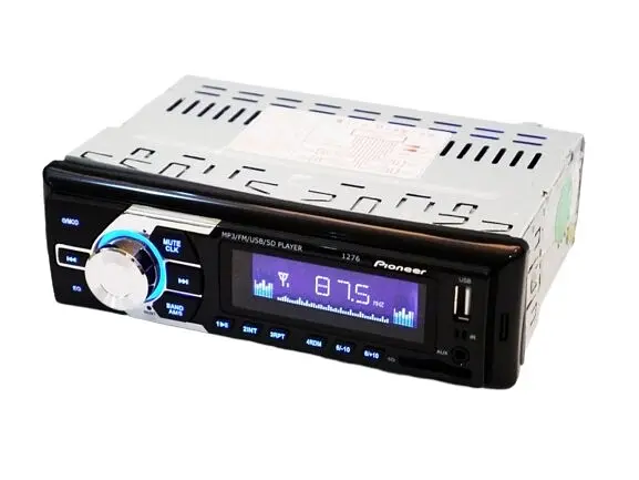 Автомагнитола Pioneer 1276 MP3 SD USB AUX FM черный (1276_437) - фото 3