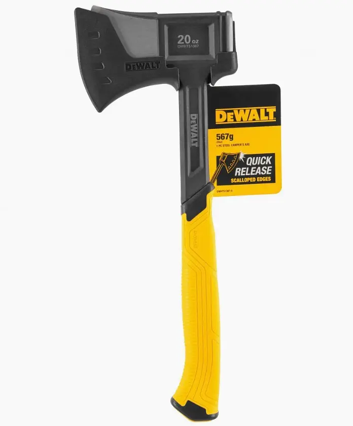 Топор туристический DeWalt цельнометаллический 570 г с чехлом (DWHT51387-0) - фото 4