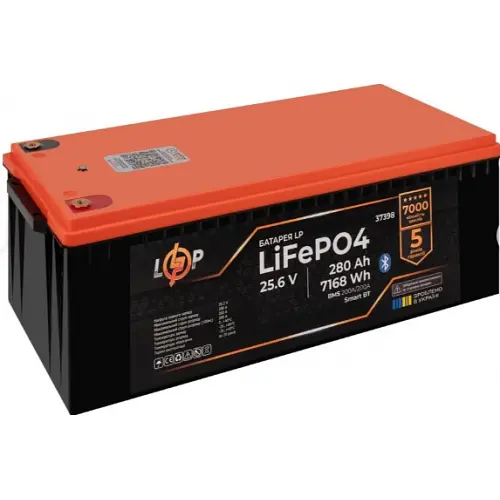 Аккумулятор LogicPower LiFePO4 25,6V - 280 Ah (7168Wh) (BMS 200A/200А) пластик Smart BT - фото 4