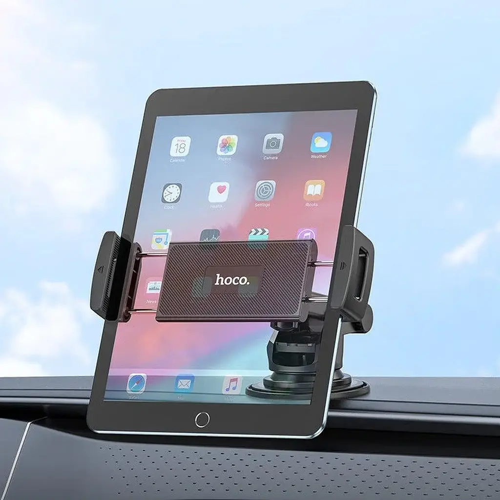 Кріплення для телефона Hoco CA120 Prospering center console car holder for tablets Чорний - фото 2