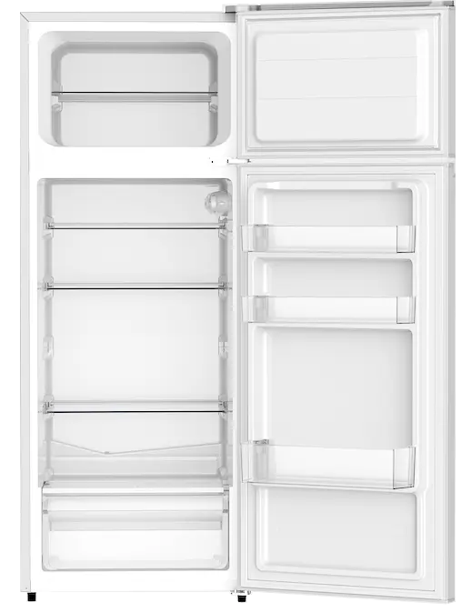 Холодильник Edler ED-275CDT, White, двокамерний, з верхньою мор. камерою, загальний об'єм 209L, корисний об'єм 169L/40L, механічне керування, суперзаморожування, LED освітлення, A+, 143x55x55см - фото 2