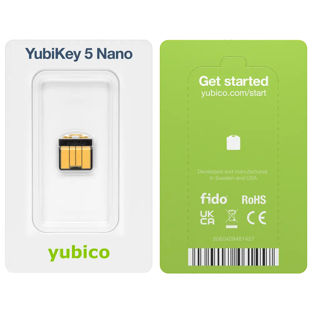 Апаратний ключ Yubico Yubikey 5 Nano USB Type-A (683067) - фото 6