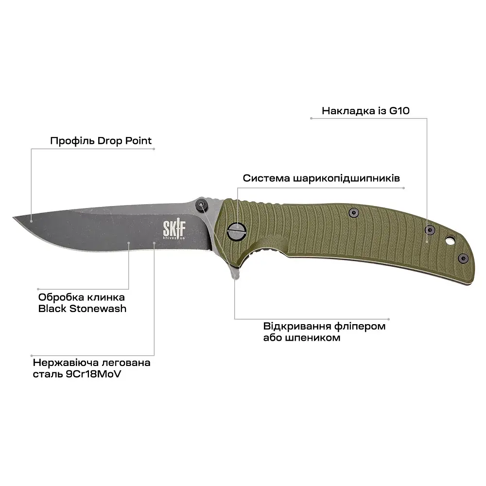 Ніж Skif Urbanite II BSW Olive - фото 7