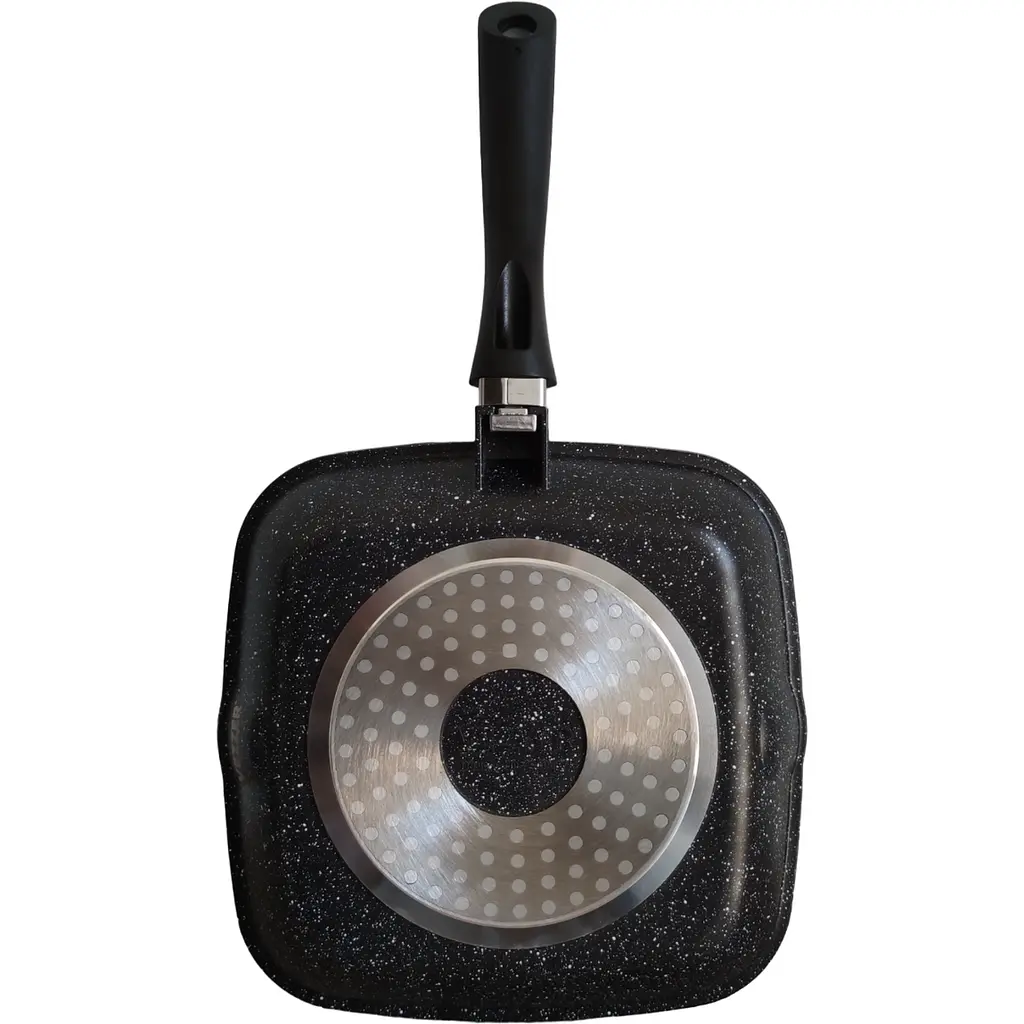 Пательня гриль Vezzer квадратна 28 см (VZ8053) - фото 3