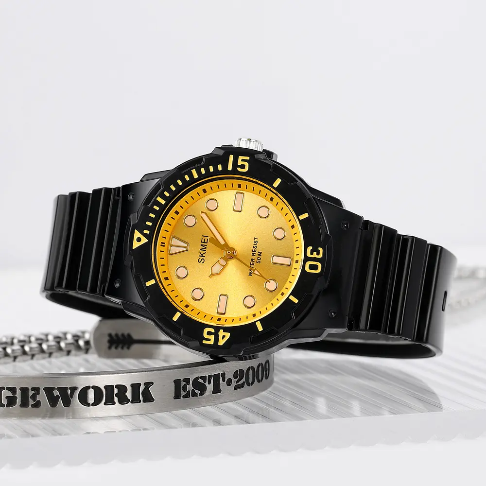 Наручний годинник дитячий 2012BKGD Black-Gold Skmei acs0030401 - фото 3