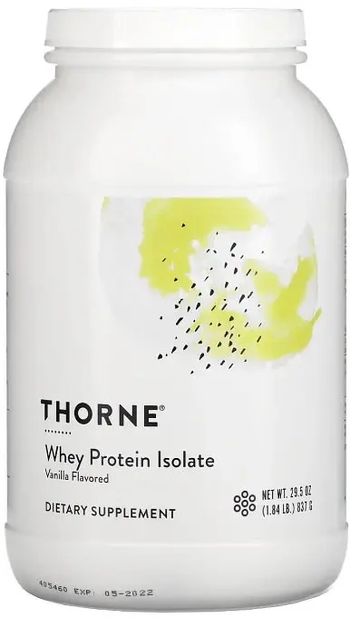 Сироватковий протеїн ізолят Thorne Whey Protein Isolate 837 г ваниль