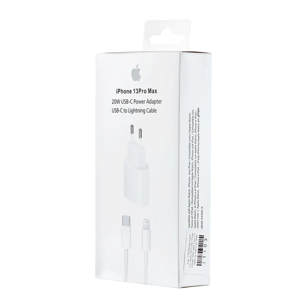 Мережевий зарядний пристрій Apple 20W USB-C Power Adapter With Cable Type-C to Lightning High c0py Білий - фото 2