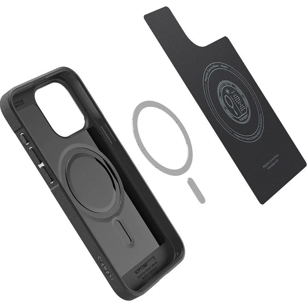 Оригинальный противоударный чехол Spigen Core Armor MagSafe (MagFit) для Iphone 15 Pro Max (6.7") Black ACS06442 - фото 6