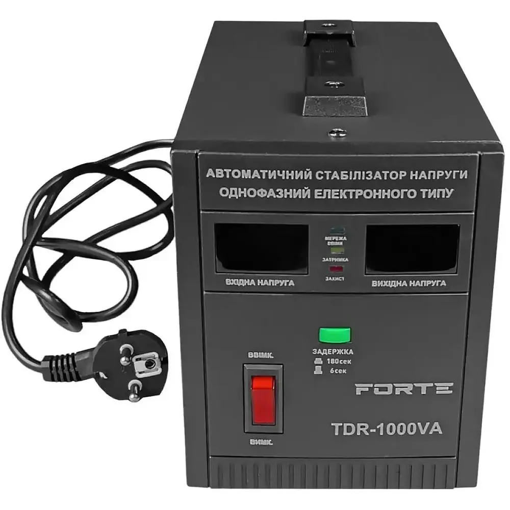 Стабілізатор напруги Forte TDR-1000VA релейний 1 кВт (22649) - фото 2