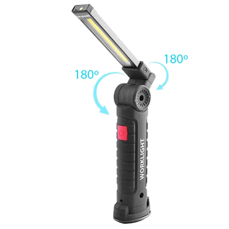 Акумуляторний ліхтар лампа світильник WORKLIGHT W-52 складаний (від USB/з МАГНІТОМ/з гачком) - фото 4