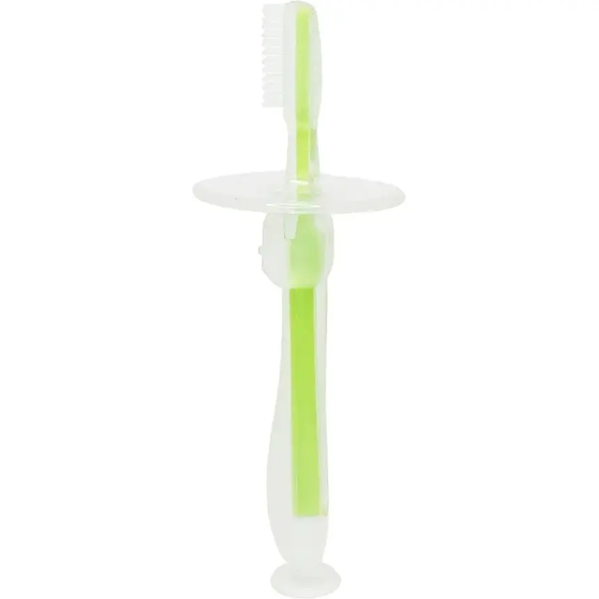 Зубная щетка MegaZayka Mumlove с ограничителем MGZ-0707 Green - фото 2
