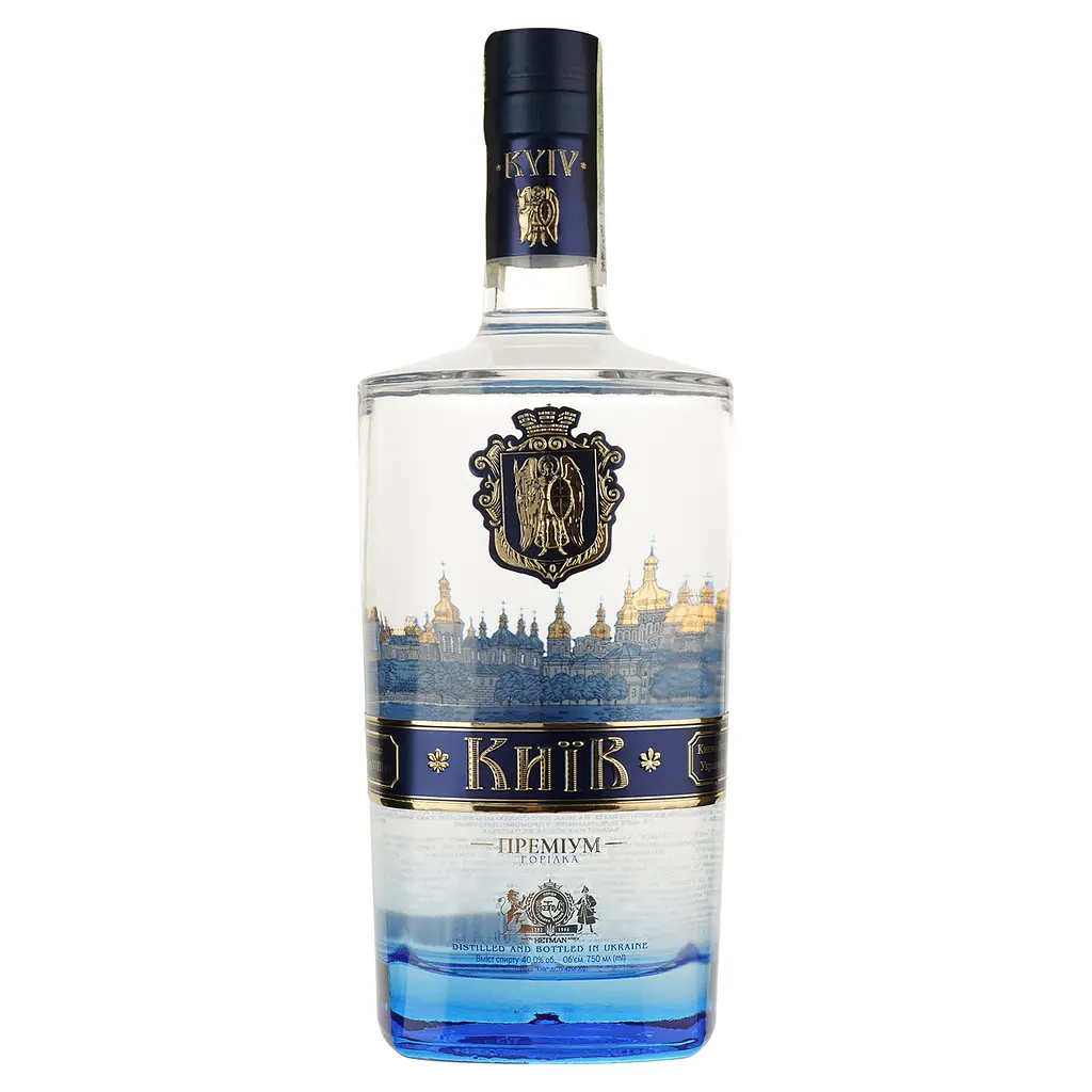 Горілка Київ Преміум, 40%, 0,75 л, в подарунковій коробці - фото 2